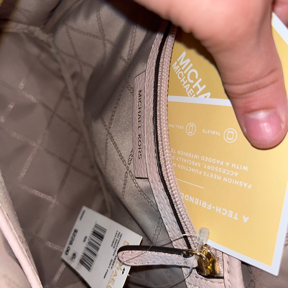 Michael Kors Pink Abbey Backpack - Picture 4 of 6